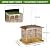 Large Bird Feeder, Heavy Duty Metal Bird Feeders for Outdoor Hanging, 9.5LB Seed Capacity Wild Birdfeeder for Outside Garden Decoration