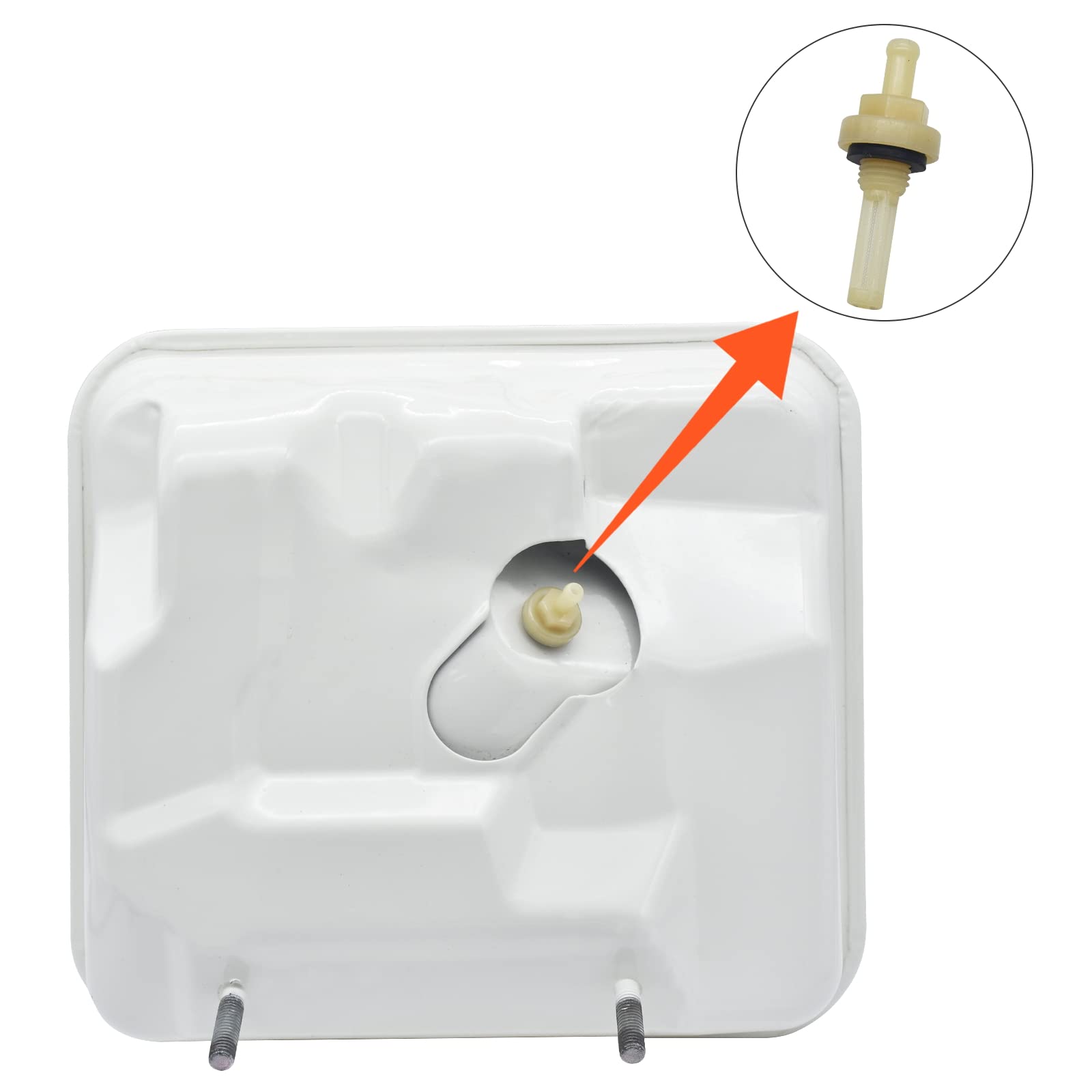 Wai Danie 17510-ZE2-801ZC Réservoir à essence 6L Compatible avec Honda GX240 GX270 GX340 GX390 8HP 9HP 11HP 13HP Moteurs 17510-ZE2-010ZA 17510-ZE2-020ZA 17510-ZE2-800ZC 17510-ZE3-020ZA