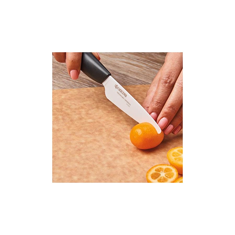 KYOCERA Revolution 2-Piece Ceramic Set: Chef Knife for Your Cooking Needs, 5.5" and 3", White/Black