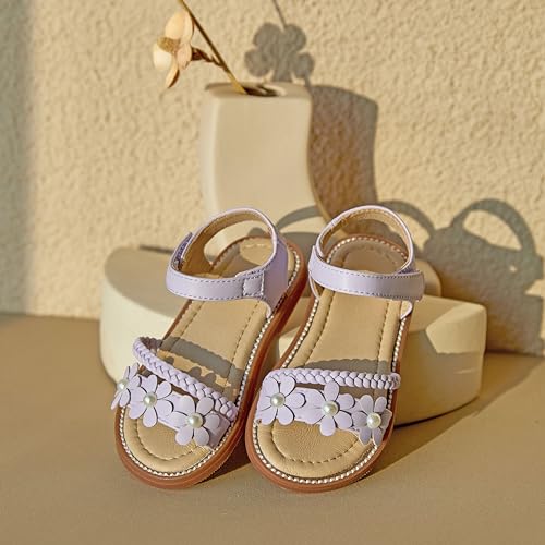 Image of GINFIVE Toddler Girls Sandals Little Girls Kids Summer Shoes Toddler Sandals