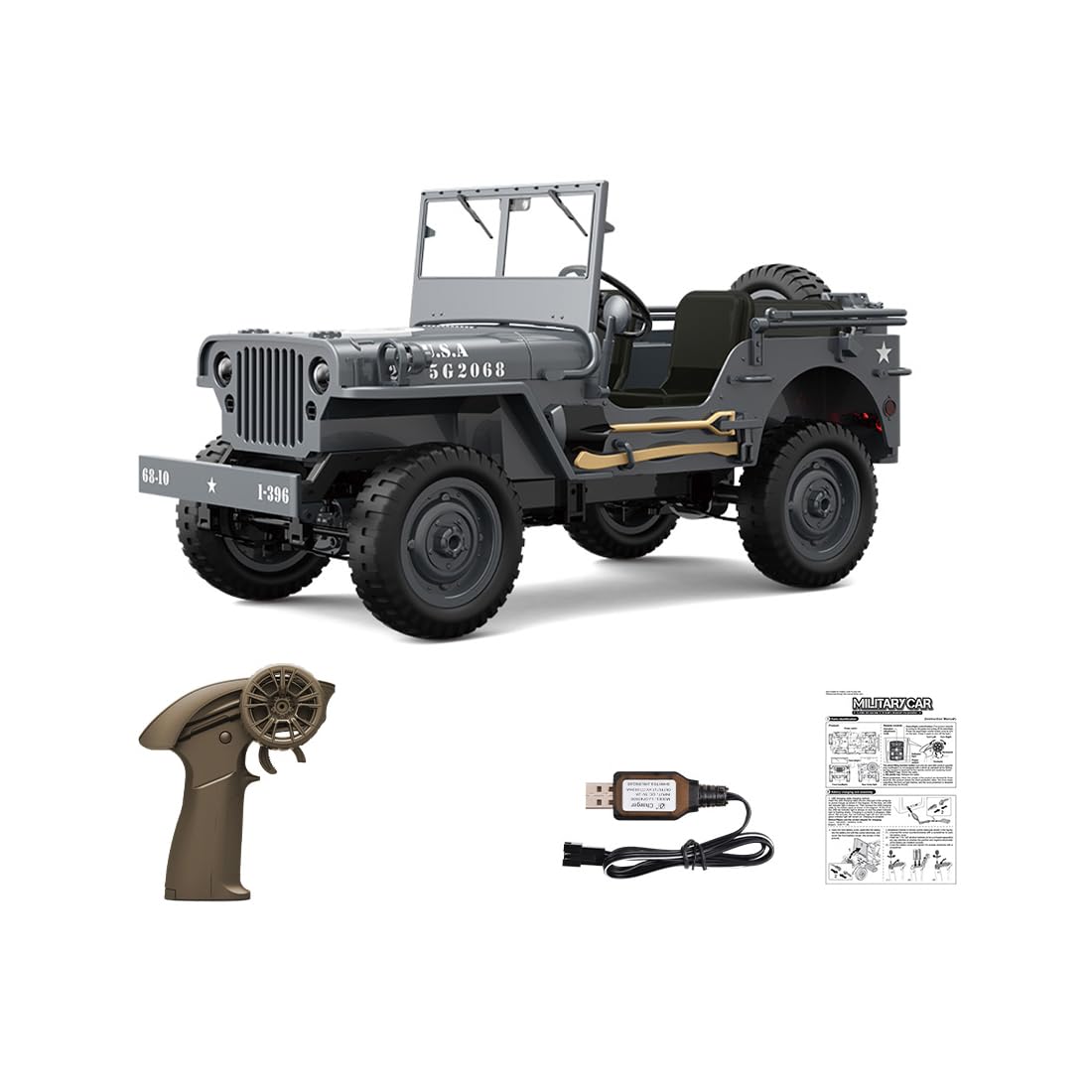 Amazon.co.jp: 1/18 スケール ミニラジコン オフロードカー模型、フル