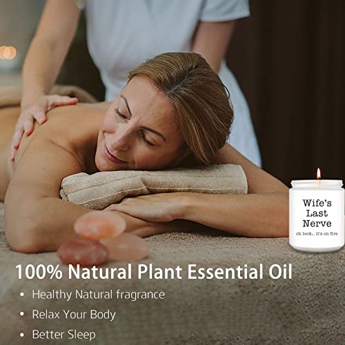 Gifts For Wife From Husband, Best Wife Gifts, Funny Christmas, Anniversary Funny Gift For Her, Valentines Day Gifts, Birthday, Romantic Lavender Scented Candles #TOP1