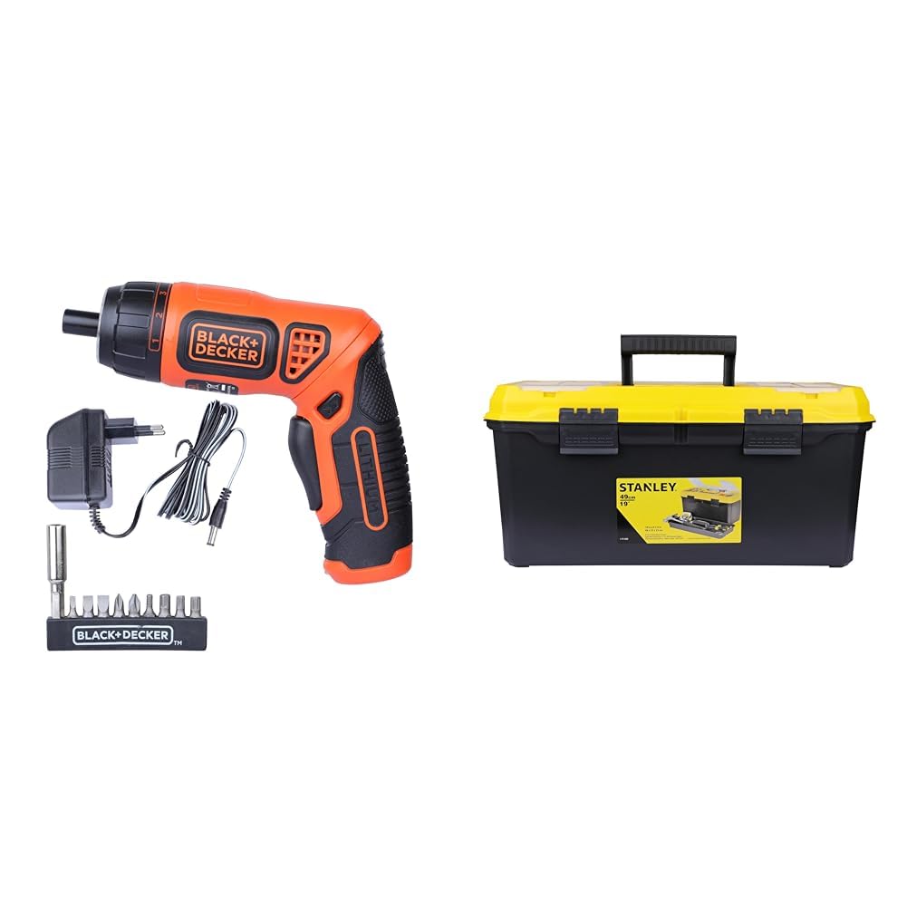 BLACK+DECKER BDCS36F Li-Ion Cordless Screwdriver Kit with 10 Screwdriver Bits, 3.6 volts, 7 Torque P