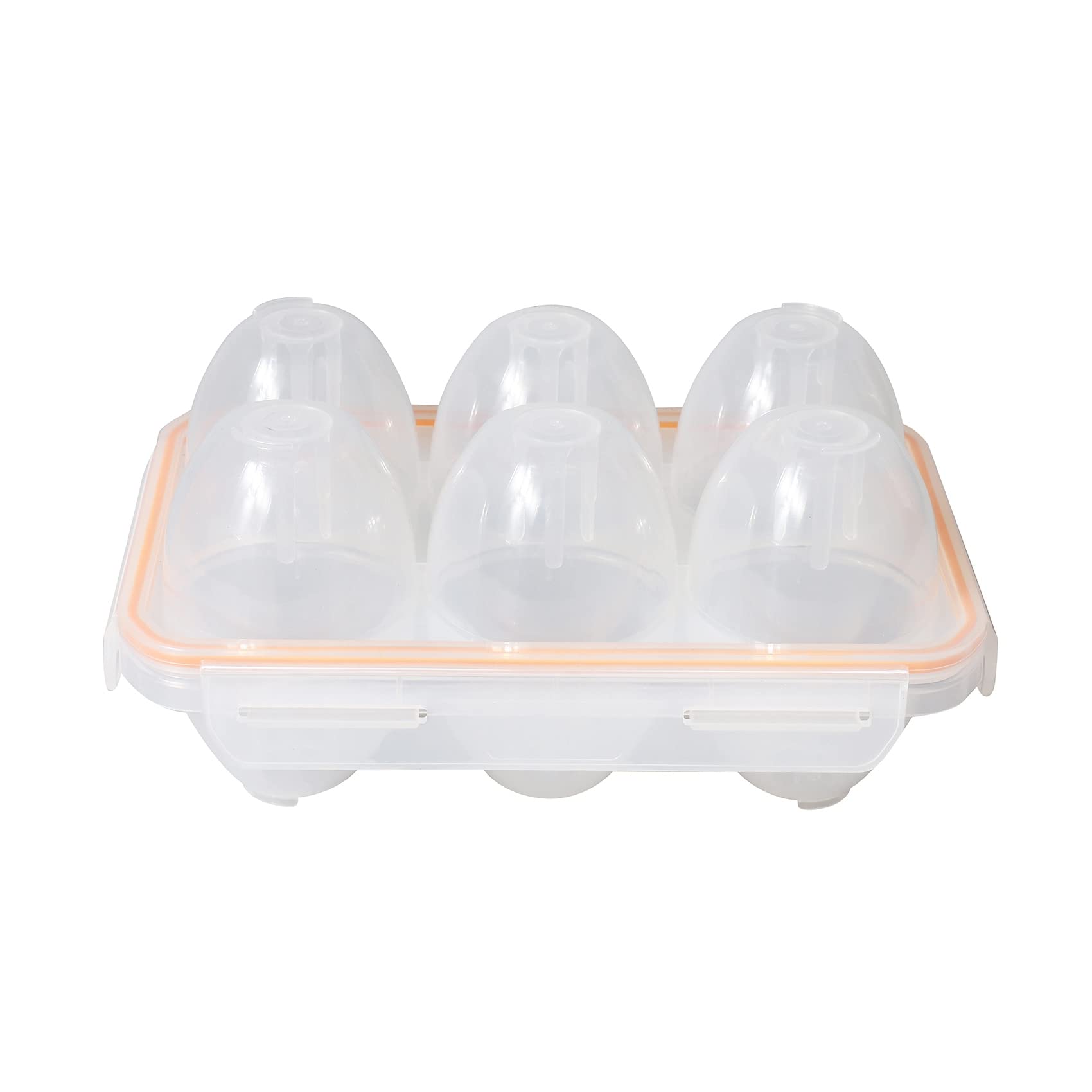 detee Portable Camping Shockproof and Leakproof 6 Eggs Carrier Container Case Eggs Carrier Holder Egg Storage Box Case
