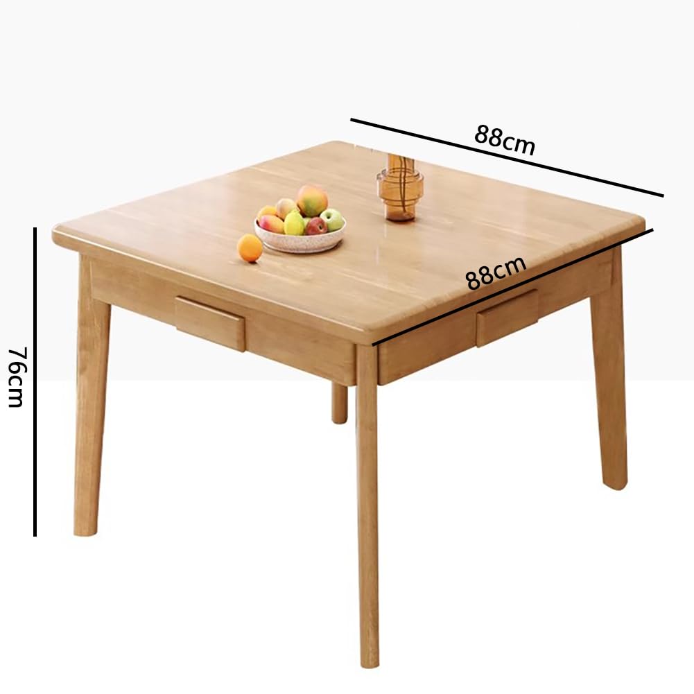 Tavolo Mahjong, tavolo da gioco di carte quadrato staccabile per 4 giocatori, in legno con cassetti, design multifunzionale, gambe rimovibili