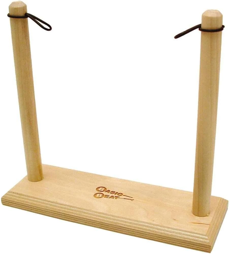 Basic Beat BBTR Triangle Stand - Hands-Free Suspension for Triangle, Natural Wood, Made in USA