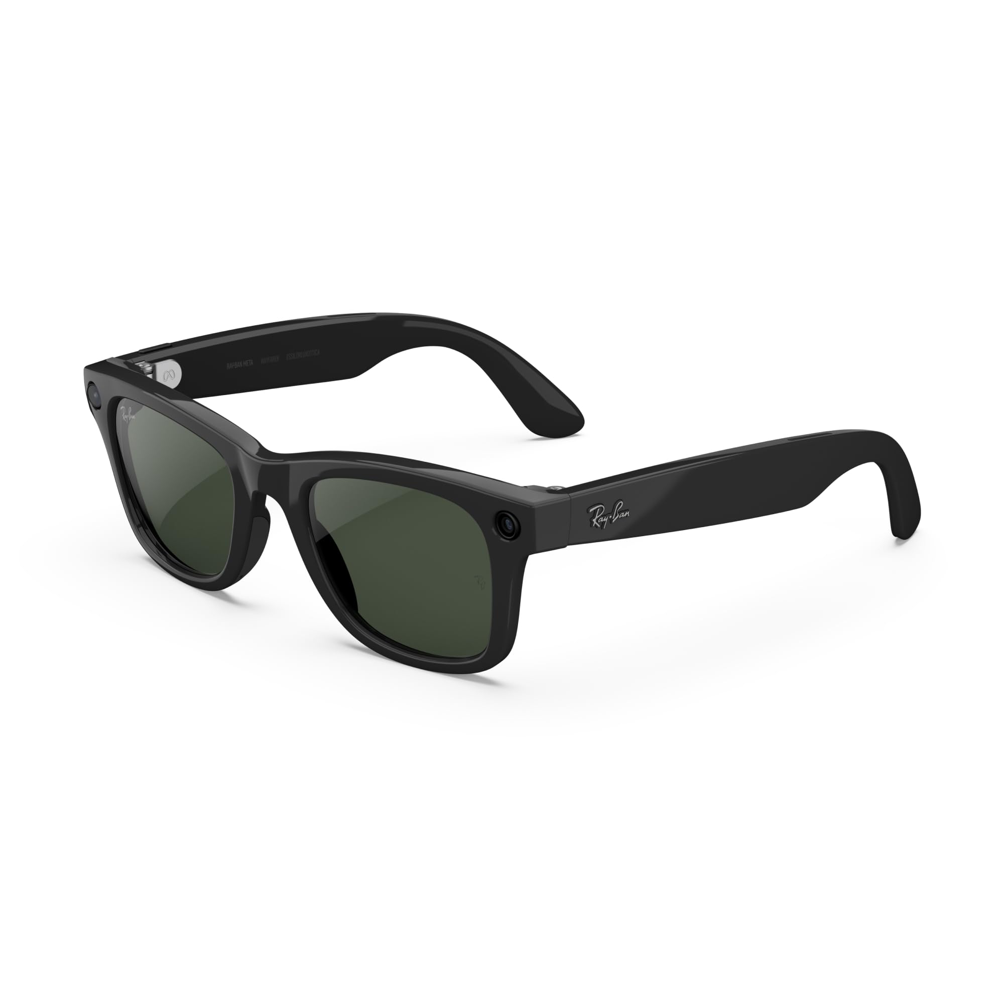 小物 Ray-Ban  Wayfarer Gen 2 Shiny Black Ray-Ban | Meta Wayfarer (Gen 2) - Shiny Black, Transitions