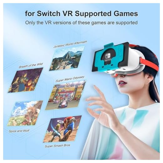 Capacete VR compatível com Switch & Switch OLED modelo, óculos 3D VR (realidade virtual), Aplicar ao Fone de ouvido Switch VR Labo óculos de proteção para Nintendo Switch（Consoles de Switch e Switch OLED não incluídos）