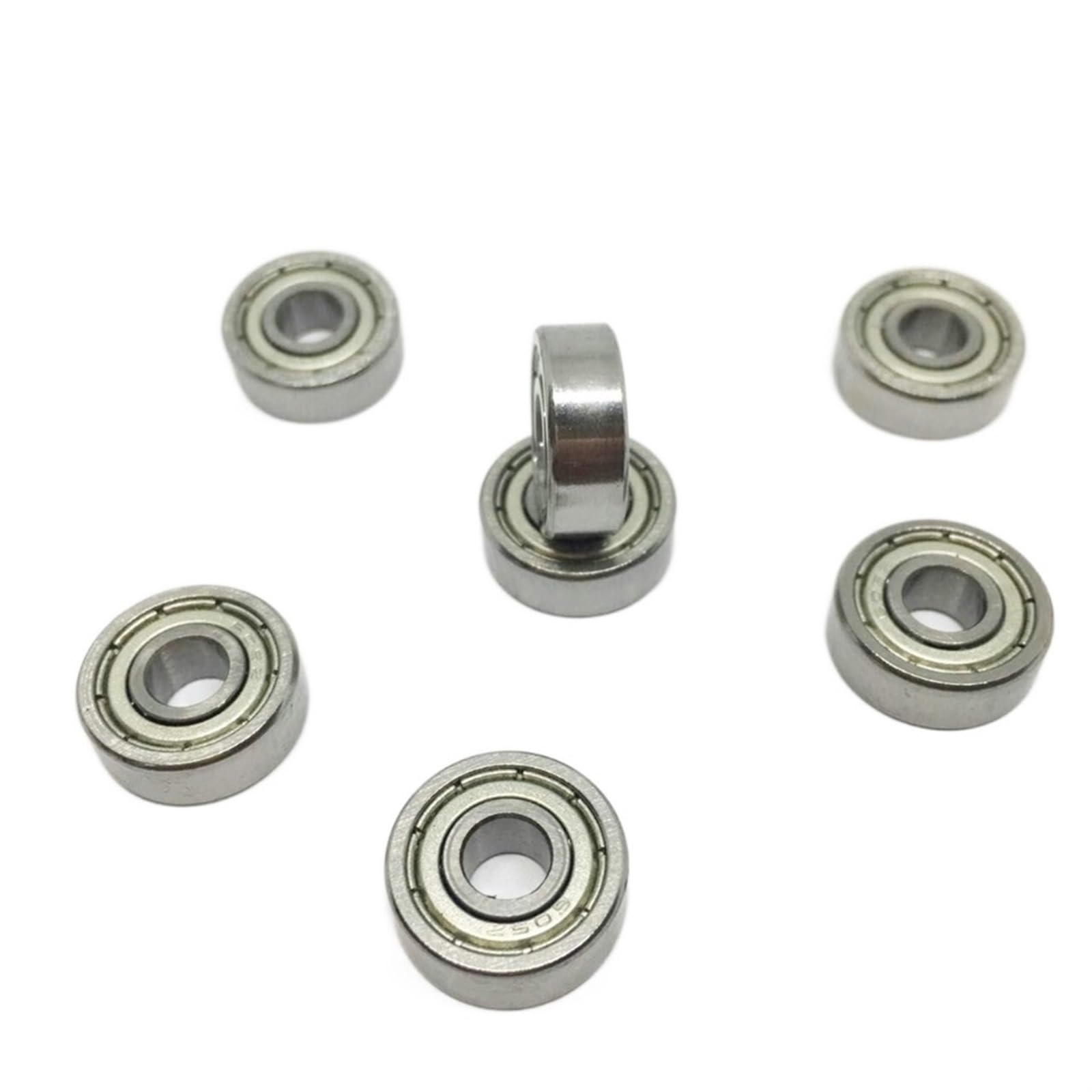VSPPJYFG Bimetal Seal Shield Micro deep Groove Bearing 10pcs 605ZZ 5x14x5mm Deep Groove Ball Bearing Miniature Bearing