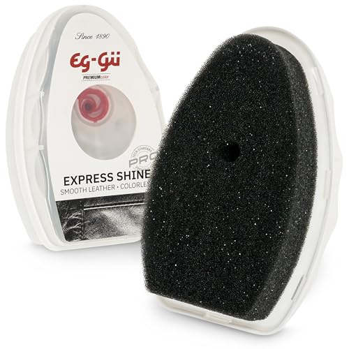 EG-GÜ PremiumColor Express Shine - Esponja para zapatos con depósito de crema para zapatos, limpia y cuida zapatos de cuero, bolsos y más, 6 ml