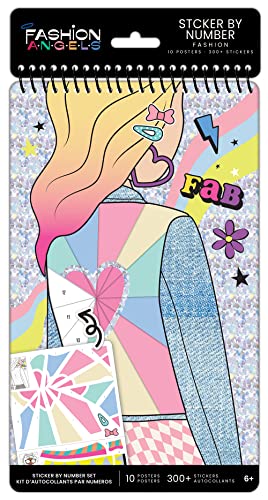 Sticker by Number Fashion : livre d'autocollants créatifs pour créer des looks tendances