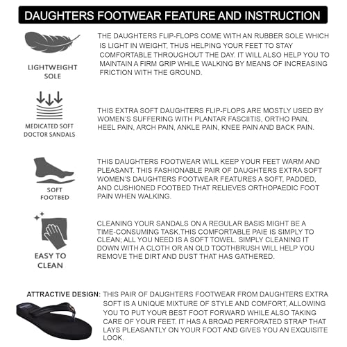 Image of Daughters 2015 Soft comfortable and stylish flip flop slippers for Women in exciting colors |Lightweight | Anti Skid | Daily Use Chappal | Women's Ortho slippers