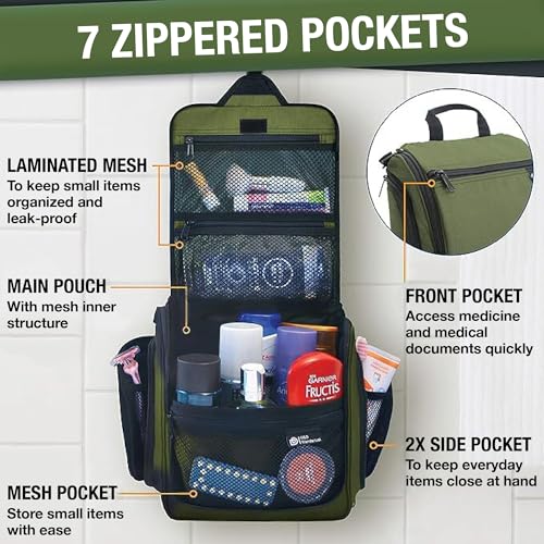 Dd D&D Wanderlust HTB-M-FG D&D Hanging Travel Toiletry Bag thumb #3