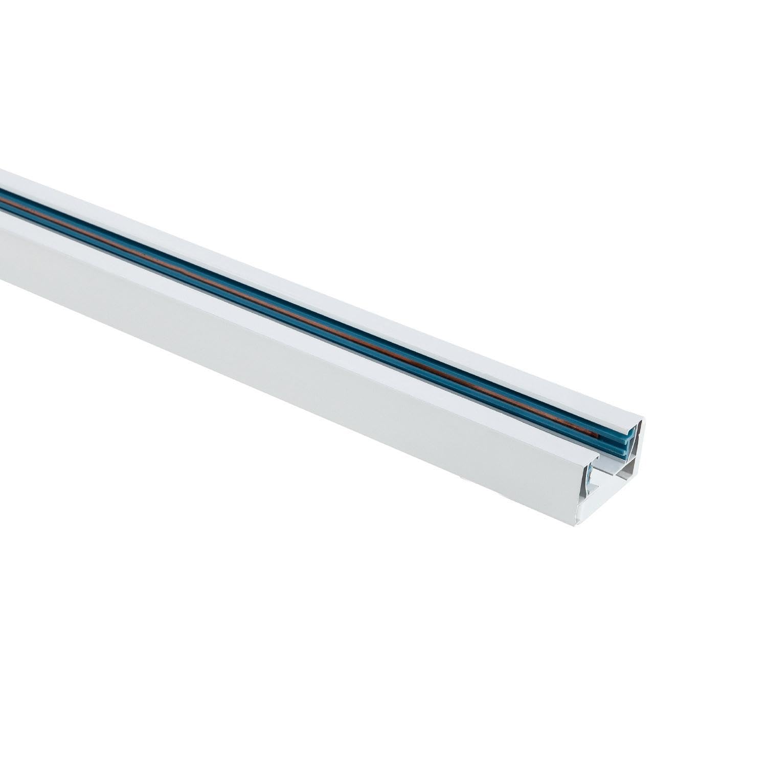 LEDKIA LIGHTING Carril Monofásico Aluminio para Focos LED 1 Metro Blanco