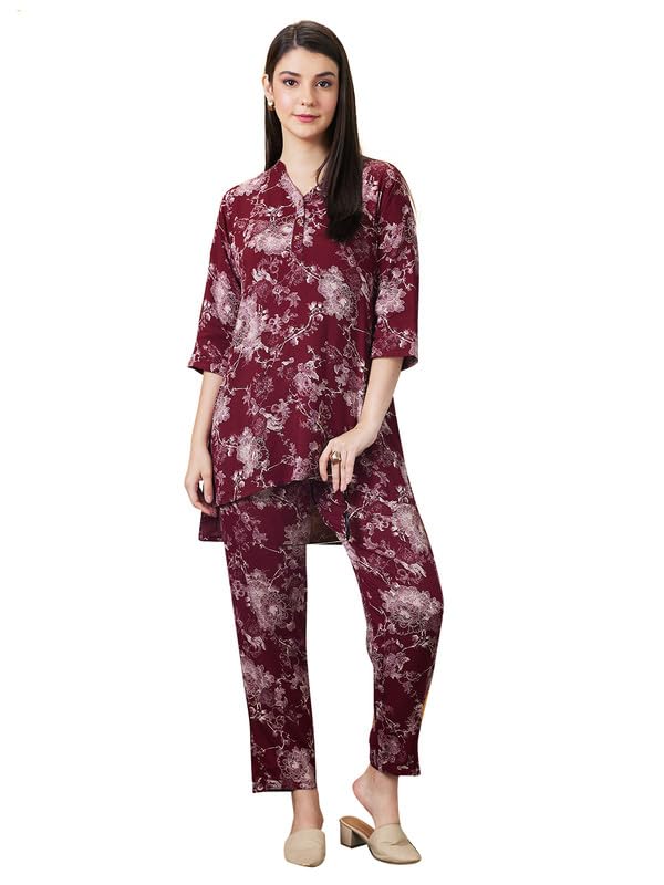 AV2 Women Rayon Printed Top & Pajama Set 2427