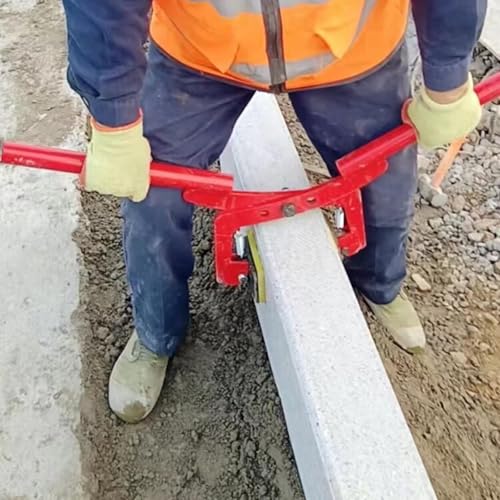 RENLXFI Vertical Plate Clamp Lifting Clamps, 350kg/771.6 Lbs Granite Slab Lifting Pliers Steel Clamp for Glass Slabs Granite Roadside, Adjustable Scissor Grabber(Opening 6-18 cm(2.4-7.1 in))