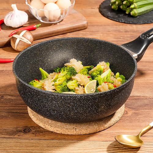 Wok con tapa de aluminio 22 cm miniatura 2