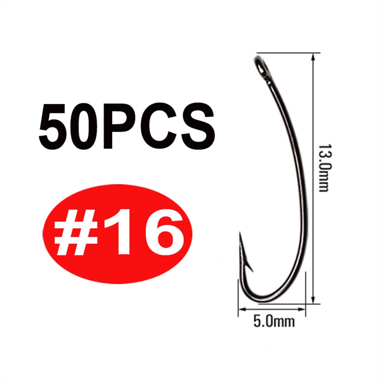 Amazon.com: GRFIT Fishing Hooks 50 Pcs 3X Long Shank Dry Hooks