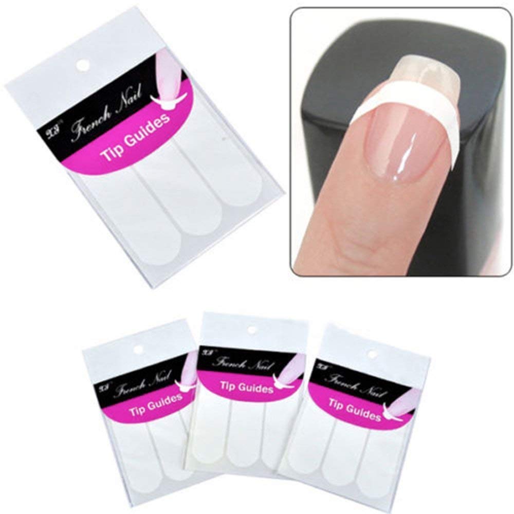 Premium Beauty French Manicure Nail Art Fringe Guides Adesivi DIY Stencil Tipo 1Professionale e alla moda