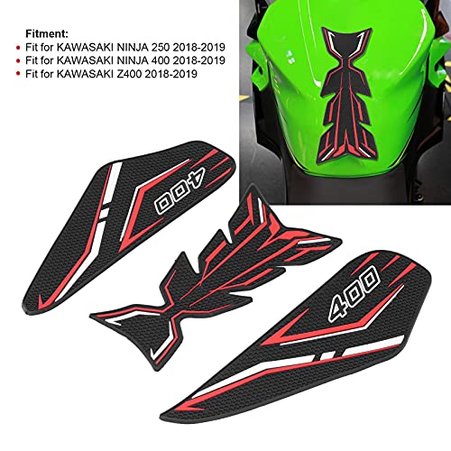 Adhesivos de combustible Kawasaki Ninja 400 para rutas de montaña y conducción diaria urbana 3