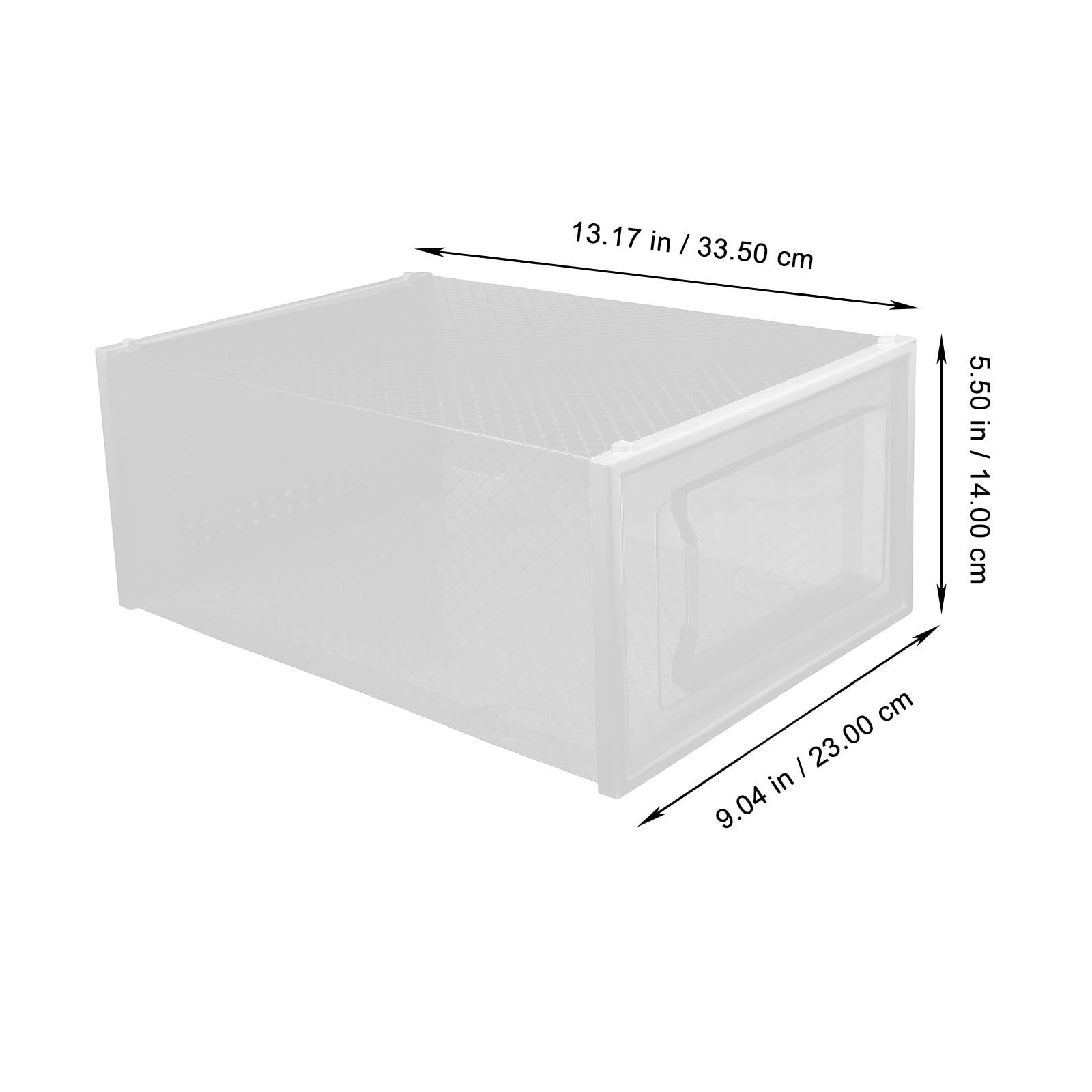 Zerodeko 6 Cajas Transparentes para Guardar Zapatos Diseño Apilable y Estilo Elegante, Organizadores de Pp Tipo Cajón para Almacenamiento Versátil en Armarios
