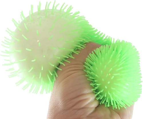 Miniatura 6 de Juego de 2 bolas elásticas rellenas de Doh suaves y peludas con piel lanuda  Ultra blando y moldeable relajante juguete sensorial antiestrés