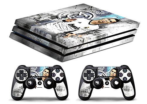 Skin Compatibilité pour PS4 PRO - CRISTIANO RONALDO - Limited Edition Decal étuis de protection pour faceplates BunDLE Cover