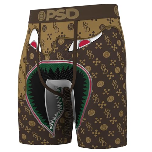 PSD Mens Wf Luxe Drip Brn Boxer Brief - Multi, M