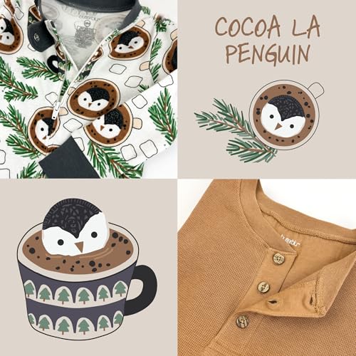 Image of Butterblu Family Jammies Matching Holiday Christmas Pajama Sets | GOTS Certified Organic Cotton for Baby, Toddler, Kids, Adults, and Pets, with Pockets, Perfect for Family Photos
