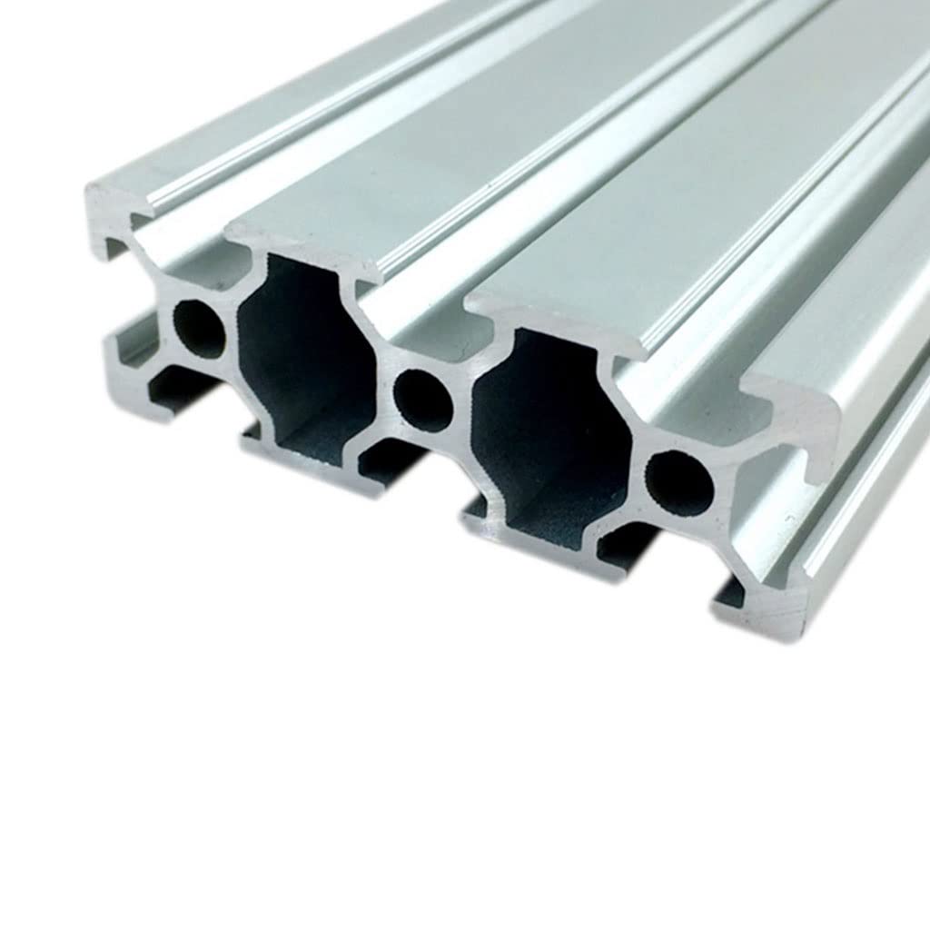 ACVACV 1pcs 2060 Aluminum Profile Extrusion 100mm- 800mm Length European Standard Anodized Linear Rail, For DIY CNC 3D Printer Workbench(650mm)