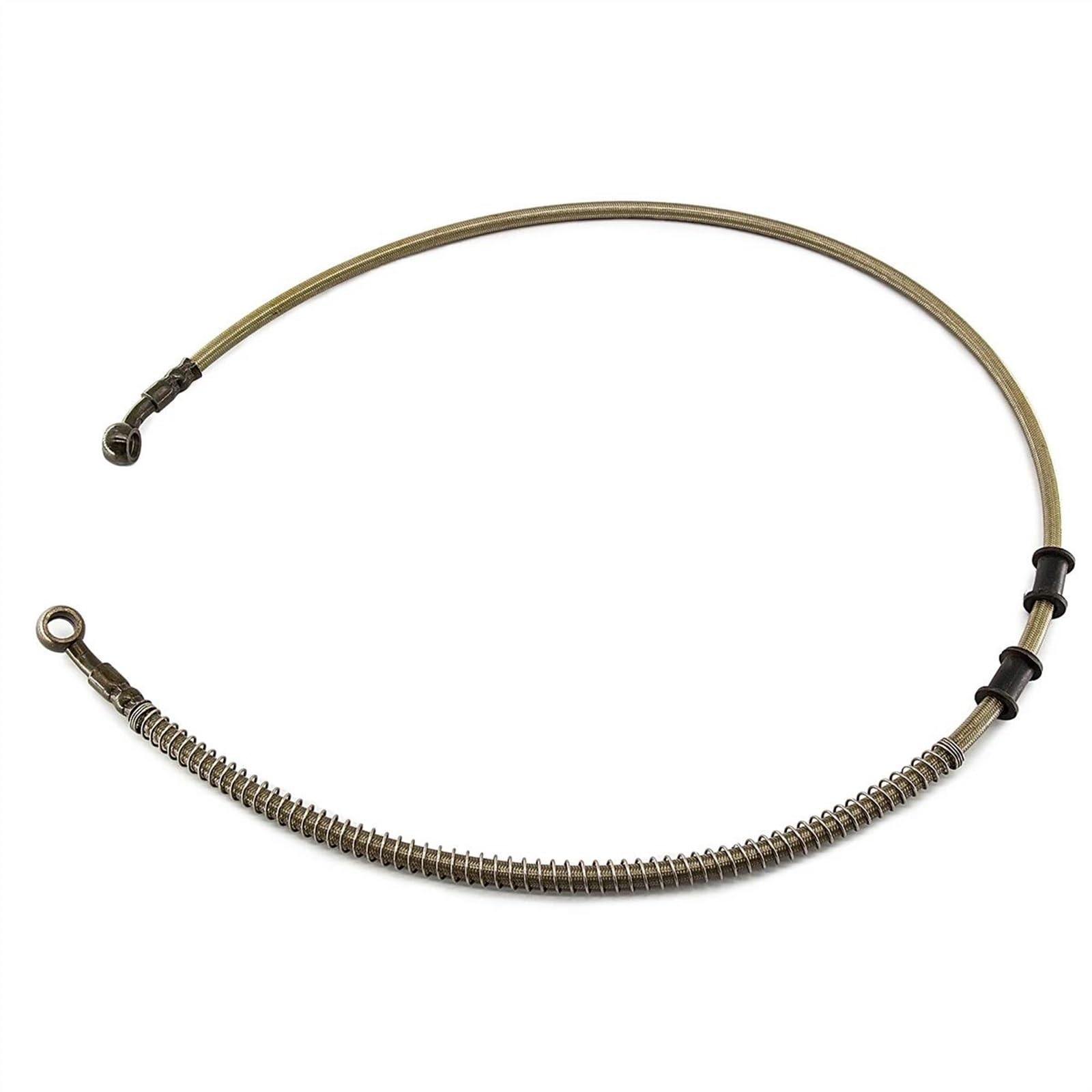 Ksxzw Brass Motorbike Part Motorcycle Braided Brake Hose Line Steel Cable Hydraulic Pipe 400Mm For Motorbike Universal