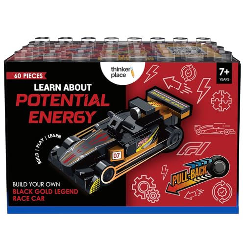 Image of Black Gold Legend | F1 Pull Back | STEM Learning: Learn About Potential Energy | Educational Toy for Kids 7+