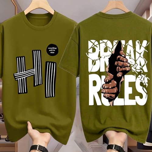 Image of AUSK Oversized T-Shirts || Printed Loose Fit Half Sleeve Tshirt for Mens