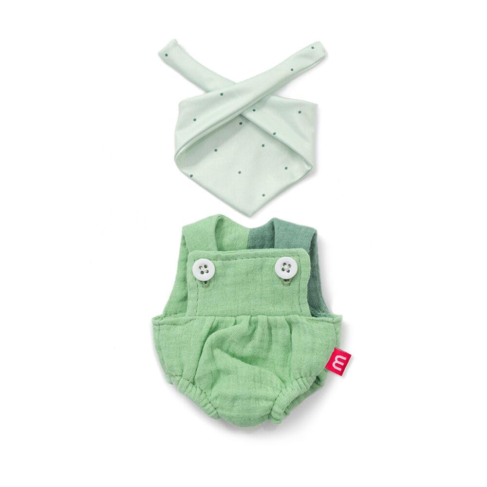 31667 Bib Set With Handkerchief 21Cm Green Miniland