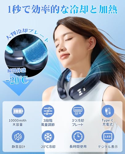 RUSEPIN 首掛け扇風機 ネッククーラー TC06 Pro の商品画像 1