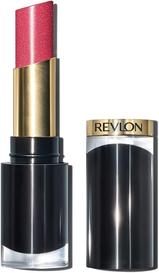 Revlon Super Lustrous Glass Shine Lipstick, Flawless Moisturizing Lip Color with Aloe, Hyaluronic Acid and Rose Quartz