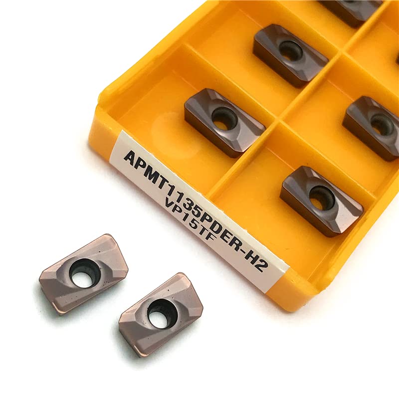 APMT1135 M2 APMT1135 H2 Indexable Milling Inserts Carbide Inserts High Quality Cutting Lathe Tool CNC Milling Turning Tool(APMT1135 M2 VP15TF)
