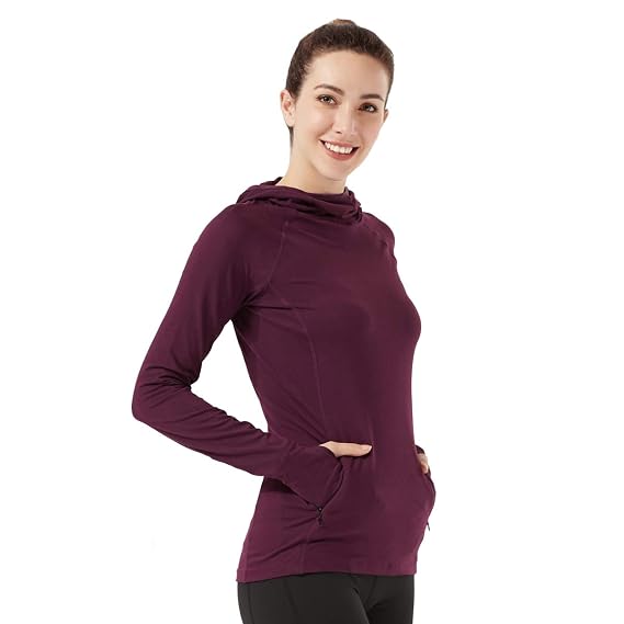 Buy Womens Running Hoodie Long Sleeve 