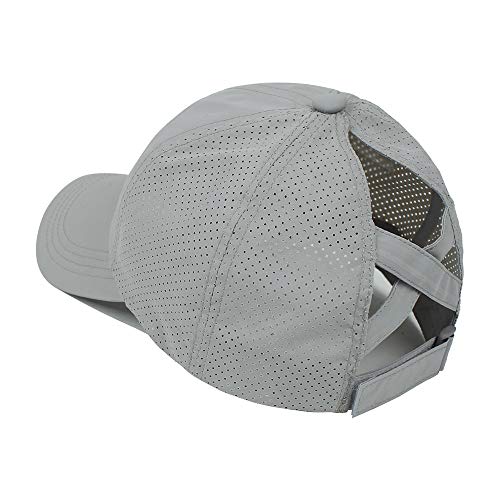 Image of Quick Dry Fit Baseball Cap - Water Repellent Sun Hat for Fishing, Running, Hiking, Golf, Surfing, Sailing, Boating