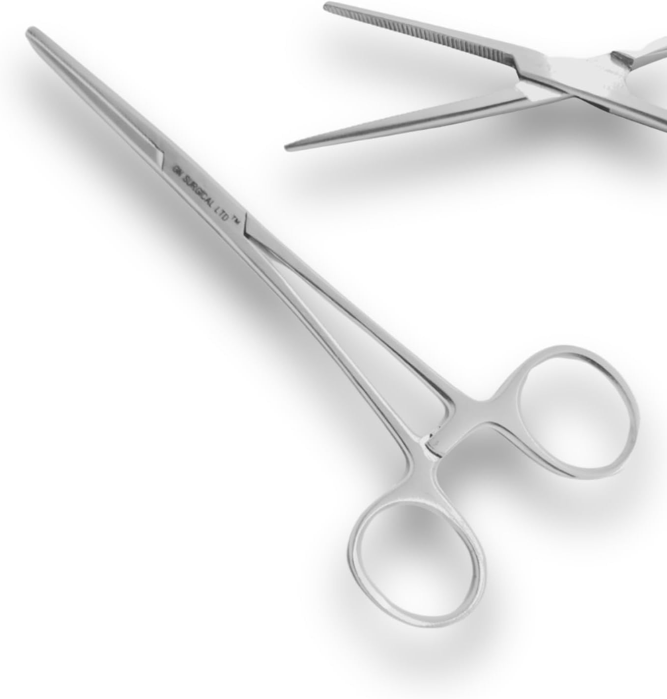 Pinzas profesionales de pesca hemostáticas de acero inoxidable utilizadas como joyería, pinzas de pesca con mosca y alicates para desenganchar, pinzas de aseo para mascotas y perros (14 cm)