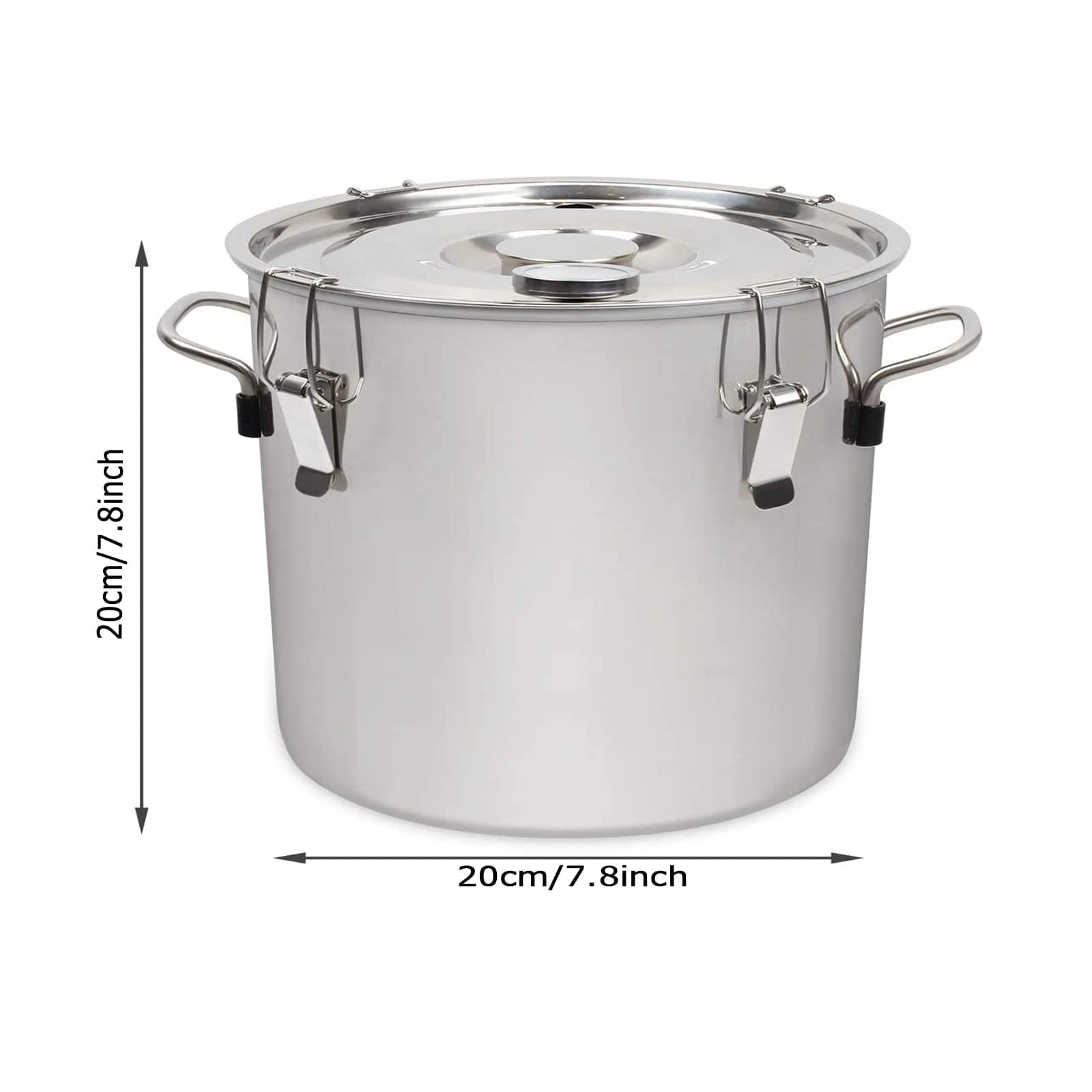 ANZAGA Kit de destilación, Equipo de destilación para el hogar Aceite Esencial de Bricolaje de Hierbas, Plantas y Flores,6 l/1.5 GAL