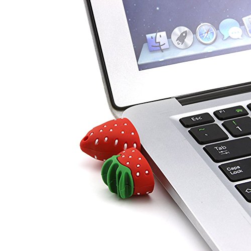Chuyi Cute And Creative Fruit Series Strawberry Shape 64Gb Usb 2.0 Flash Drive Pendrive Data Storage Memory Stick Jump Drive Lovely Thumb Drive U Disk Gift #TOP5