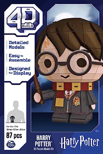 Build-4D 4D Build, Juego, 87 Piezas, Regalo de Harry Potter, decoración de Mesa, Juguete de construcción, Rompecabezas 3D para Adultos y Adolescentes, Color de la Cicatriz (Spin Master 6069824)