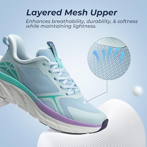 Image of ALLSWIFIT Women's Walking Shoes Comfortable ActiveEase Running Tennis Athletic Gym Workout Cross Training Sneakers