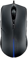 Vista 1 de ASUS Ratón óptico ambidiestro para juegos – ROG Strix Evolve Ratón para juegos con cable para PC 7200 DPI, interruptores Omron 4 estilos