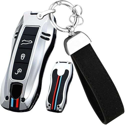 Miniatura 1 de ontto Funda para llavero con llavero para Porsche 2020 en adelante, funda de protección de 360 grados para 911 carrera