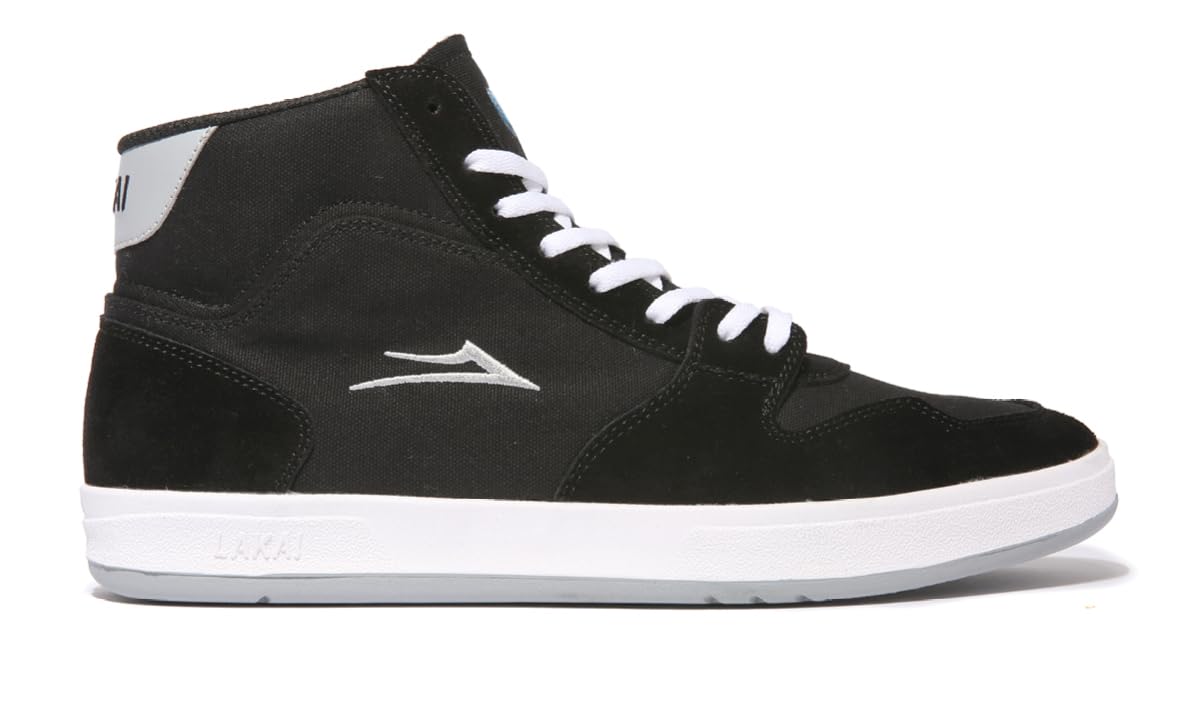 Lakai Men’s Villa Skateboarding Shoe 38.5 EU Black Suede