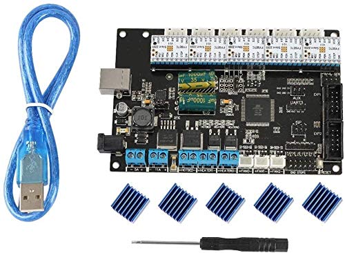 KASILU DLB0226 Module Board Trigorilla Main Board Scheda Madre + 5X V2.0 TMC2209 Driver con Mega2560 e Ramps1.4 Funzione per Il Monitor della Stampante 3D .Alte Prestazioni