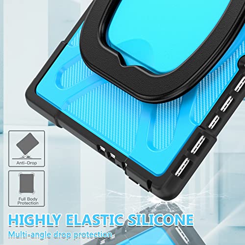 Coque antichoc Microsoft Surface Pro 8 avec béquille robuste bleue - 7