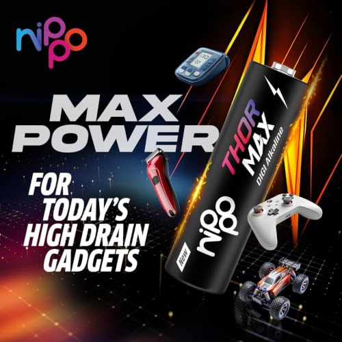 Image of Nippo Thor MAX AAA Alkaline Battery (Pack of 4)